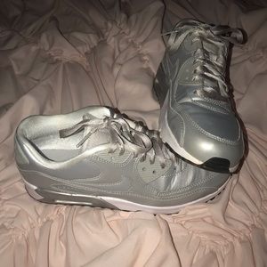 Silver Nike Air Max 90